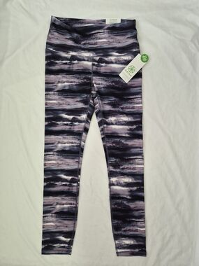 Gaiam High Rise 7/8 Legging Kayla Print Graphite Small NWT